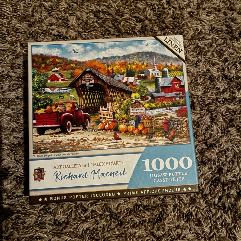 1000 Piece Jigsaw Puzzle with Autumn Scene